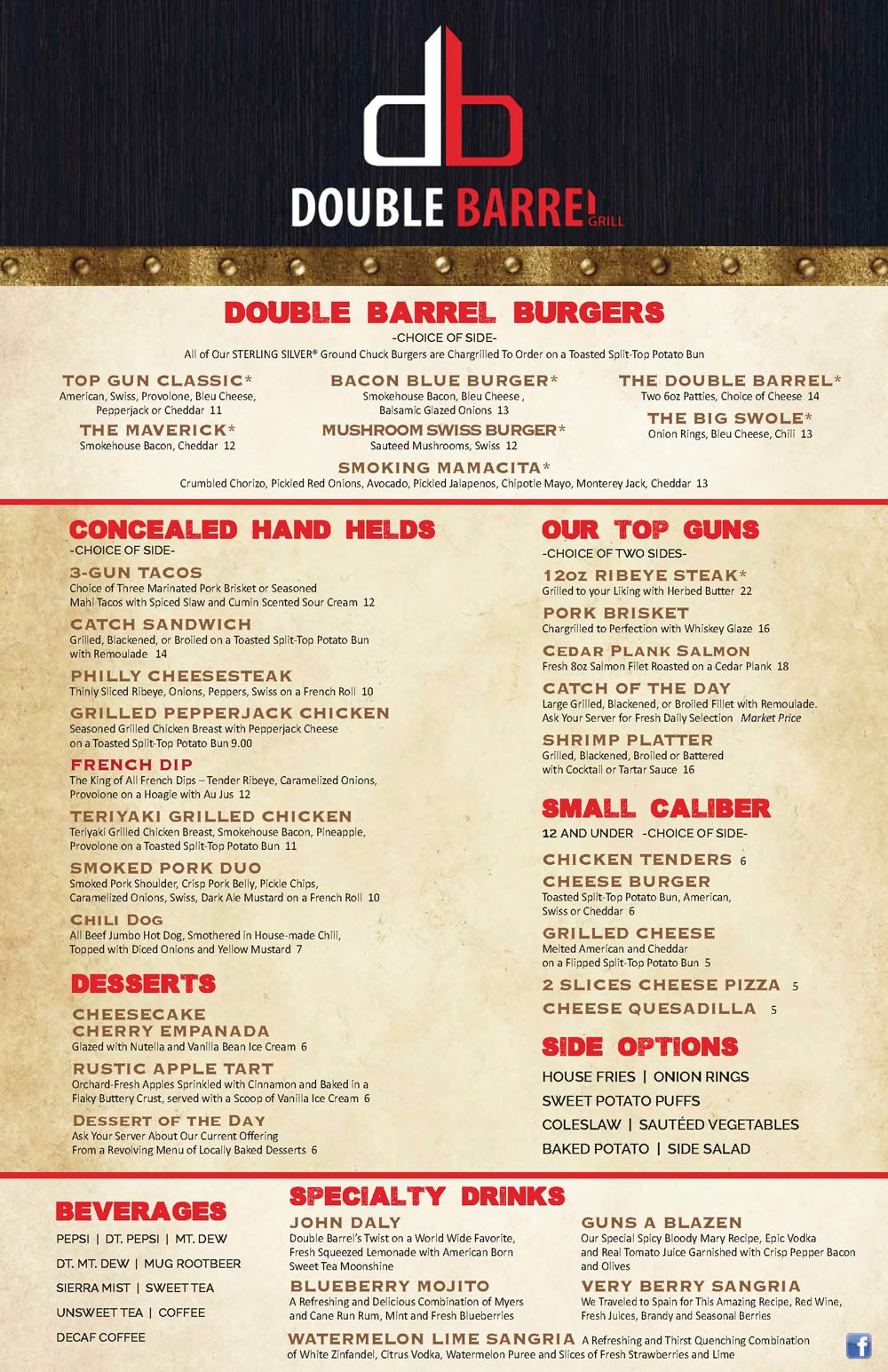 Food & Drink Double Barrel Grill Daytona Beach Florida Bar and Grill